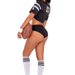 Roma Women's Football Playboy Costume -Elope Store playboy womens football costume alt 1