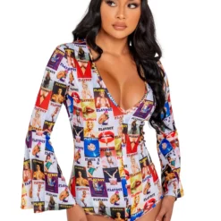 Roma Women's Playboy Groovy Babe Costume 7 Roma Women's Playboy Groovy Babe Costume -Elope Store playboy womens groovy babe costume alt 2