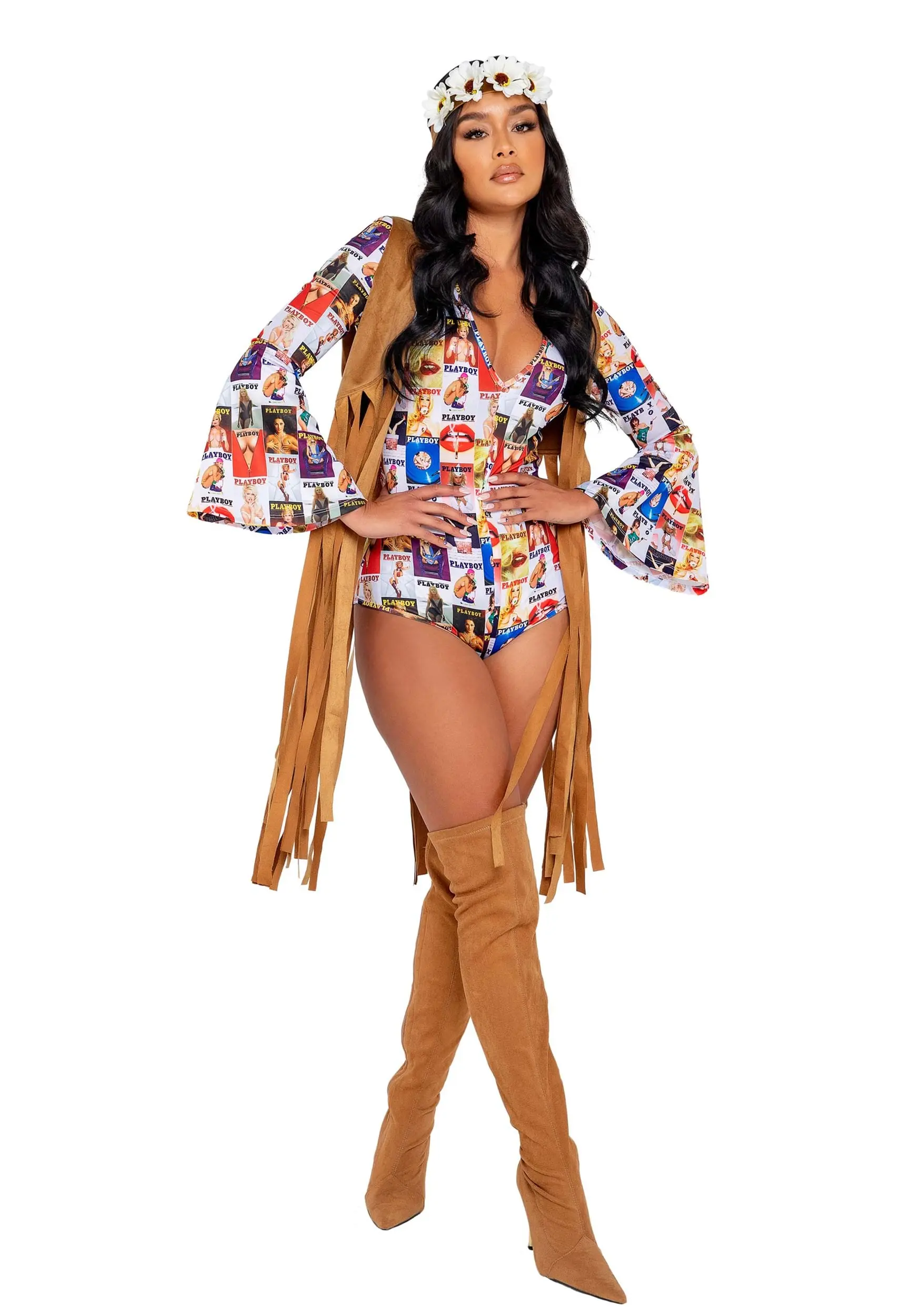Roma Women's Playboy Groovy Babe Costume 3 Roma Women's Playboy Groovy Babe Costume