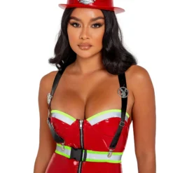 Roma Women's Playboy Smokin' Hot Firegirl Costume -Elope Store playboy womens smokin hot firegirl costume alt 2
