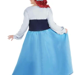 Armada Disney Plus Size Little Mermaid Ariel Costume Dress For Women -Elope Store plus size ariel blue dress costume alt 4