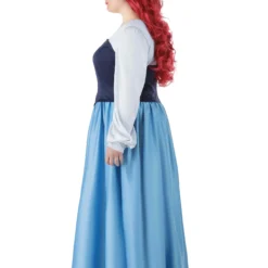 Armada Disney Plus Size Little Mermaid Ariel Costume Dress For Women -Elope Store plus size ariel blue dress costume alt 5