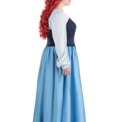 Armada Disney Plus Size Little Mermaid Ariel Costume Dress For Women -Elope Store plus size ariel blue dress costume alt 7