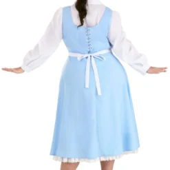 Fun Costumes Belle Blue Dress Costume For Plus Size Women From Disney's Beauty And The Beast -Elope Store plus size beauty and the beast belle blue dress alt 5