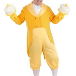 Fun Costumes Lumiere Costume For Plus Size Men From Disney's Beauty And The Beast -Elope Store plus size beauty and the beast lumiere costume alt 6