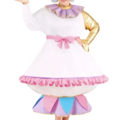 Fun Costumes Mrs. Potts Costume For Plus Size Women From Disney's Beauty And The Beast -Elope Store plus size beauty and the beast mrs potts costume alt 2