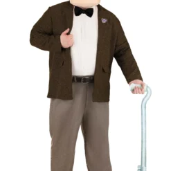 Fun Costumes Plus Size Carl Disney UP Costume For Men -Elope Store plus size carl up costume alt 9