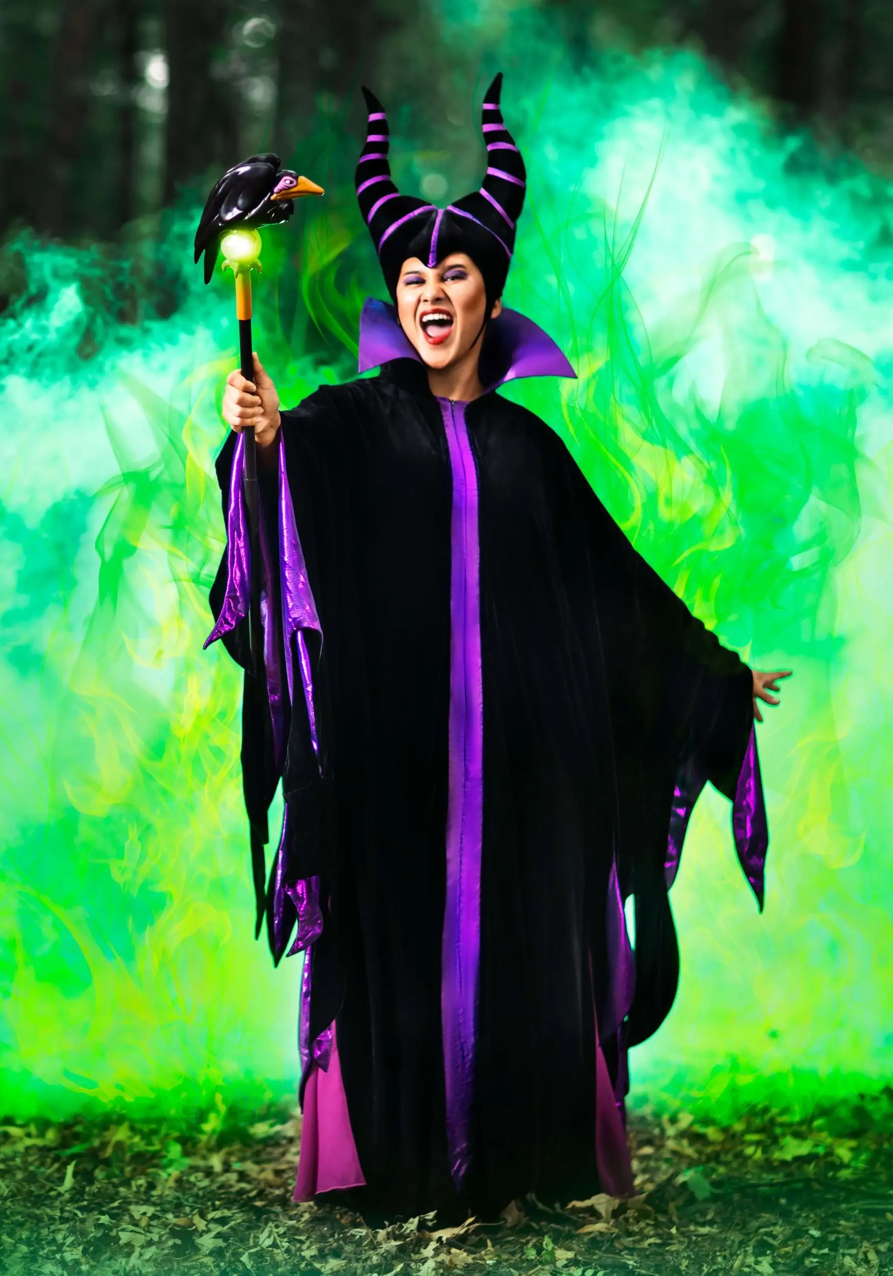 Fun Costumes Plus Size Classic Disney Maleficent Costume For Adults 4 Fun Costumes Plus Size Classic Disney Maleficent Costume For Adults - Image 2