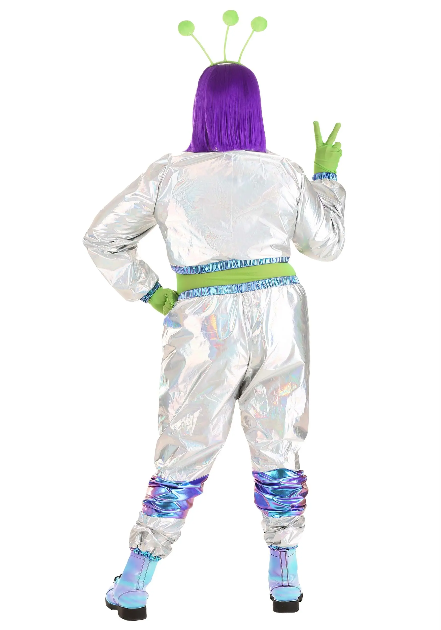 Armada Cosmonaut Alien Plus Size Costume For Women 4 Armada Cosmonaut Alien Plus Size Costume For Women - Image 2