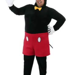 Fun Costumes Disney Plus Size Deluxe Mickey Mouse Costume For Adults -Elope Store plus size deluxe mickey mouse costume alt 9