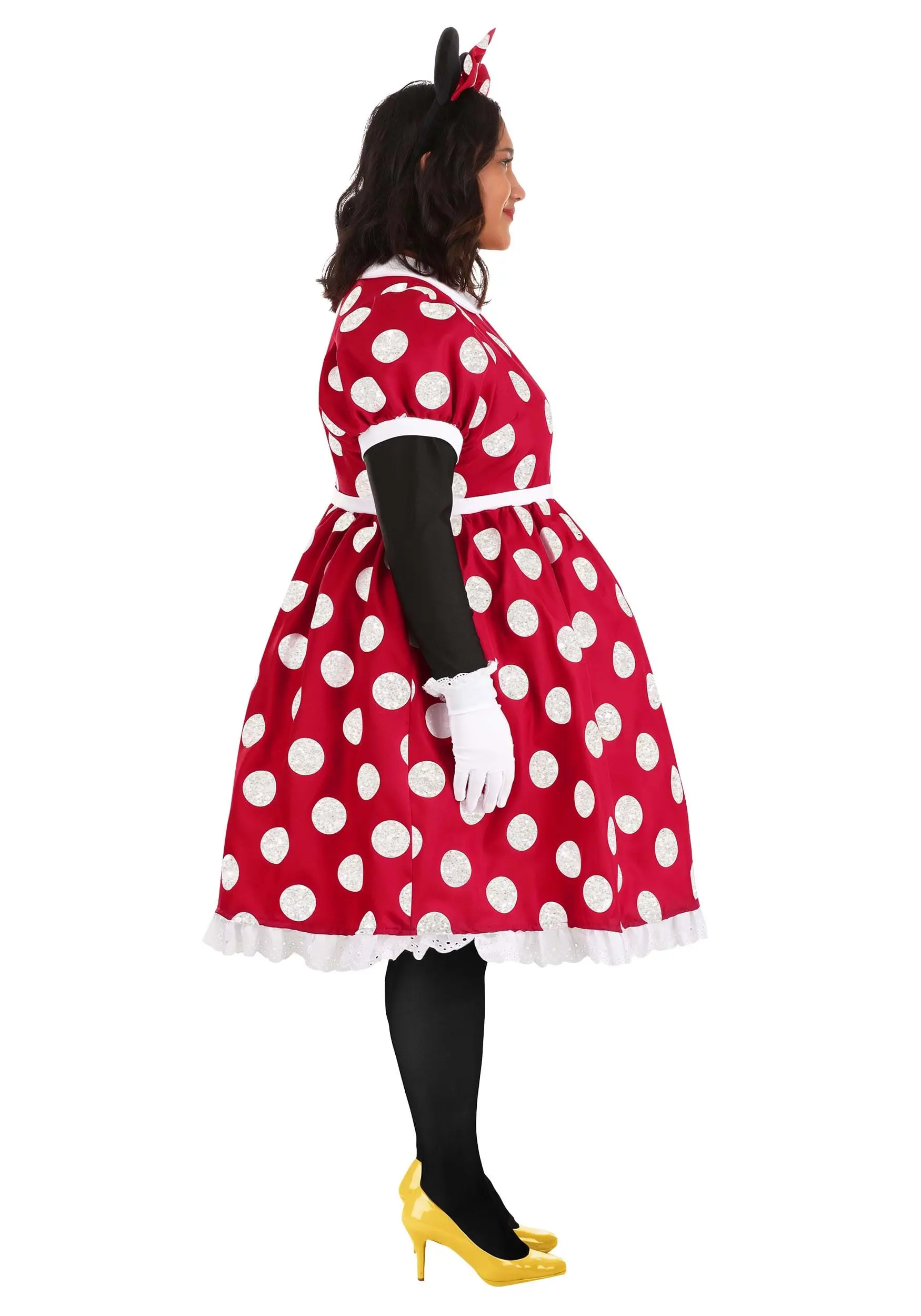 Fun Costumes Disney Plus Size Deluxe Minnie Mouse Adult Costume 6 Fun Costumes Disney Plus Size Deluxe Minnie Mouse Adult Costume - Image 4
