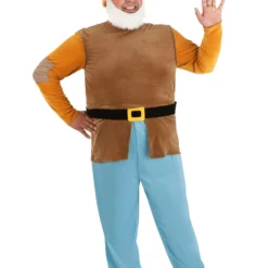 Fun Costumes Plus Size Disney Snow White Happy Dwarf Costume For Men -Elope Store plus size happy dwarf costume alt 6