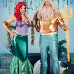 Fun Costumes Disney Plus Size Little Mermaid King Triton Costume For Men 11 Fun Costumes Disney Plus Size Little Mermaid King Triton Costume For Men -Elope Store plus size king triton costume alt 2
