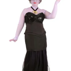 Disguise Limited Plus Size Women's Little Mermaid Prestige Ursula Costume 14 Disguise Limited Plus Size Women's Little Mermaid Prestige Ursula Costume -Elope Store plus size little mermaid ursula prestige costume alt 3 upd