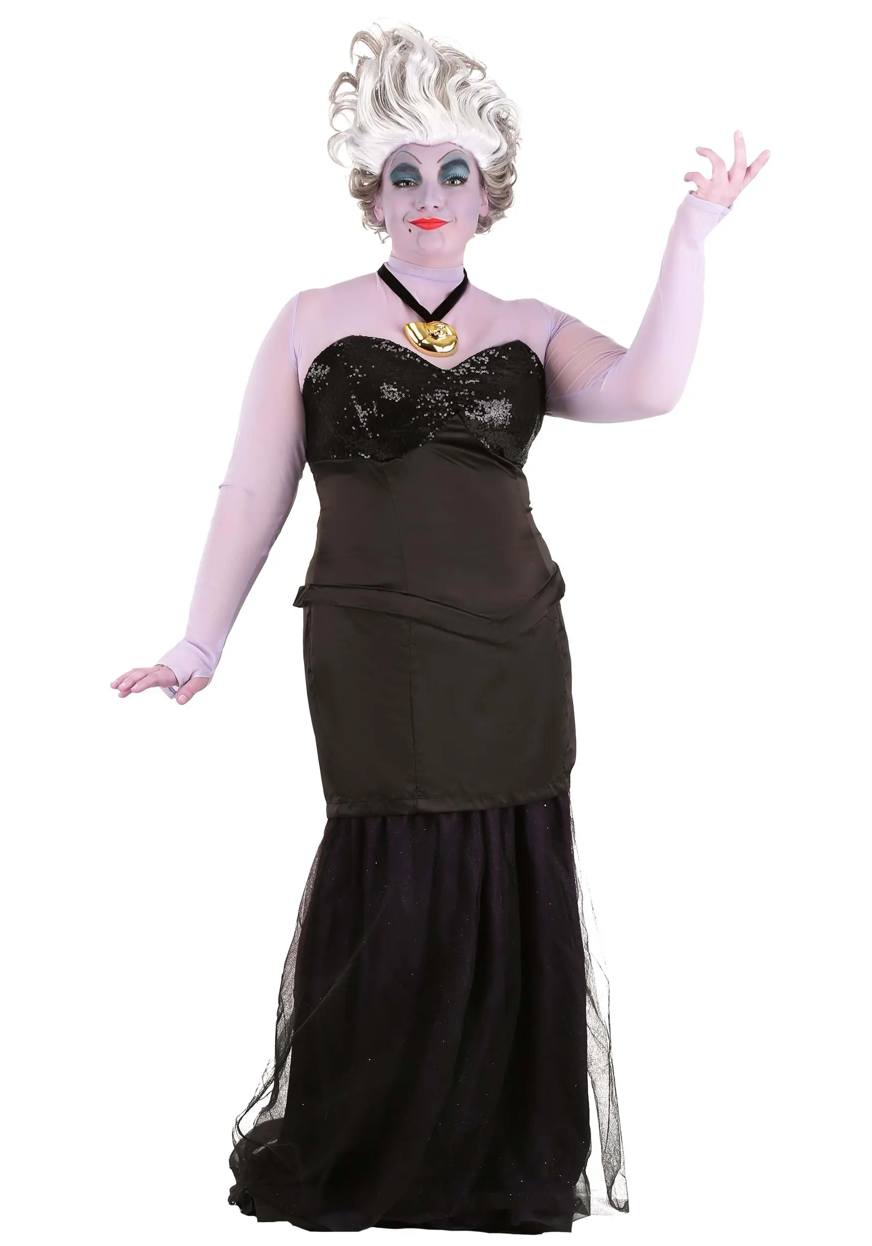 Disguise Limited Plus Size Women's Little Mermaid Prestige Ursula Costume 6 Disguise Limited Plus Size Women's Little Mermaid Prestige Ursula Costume - Image 4