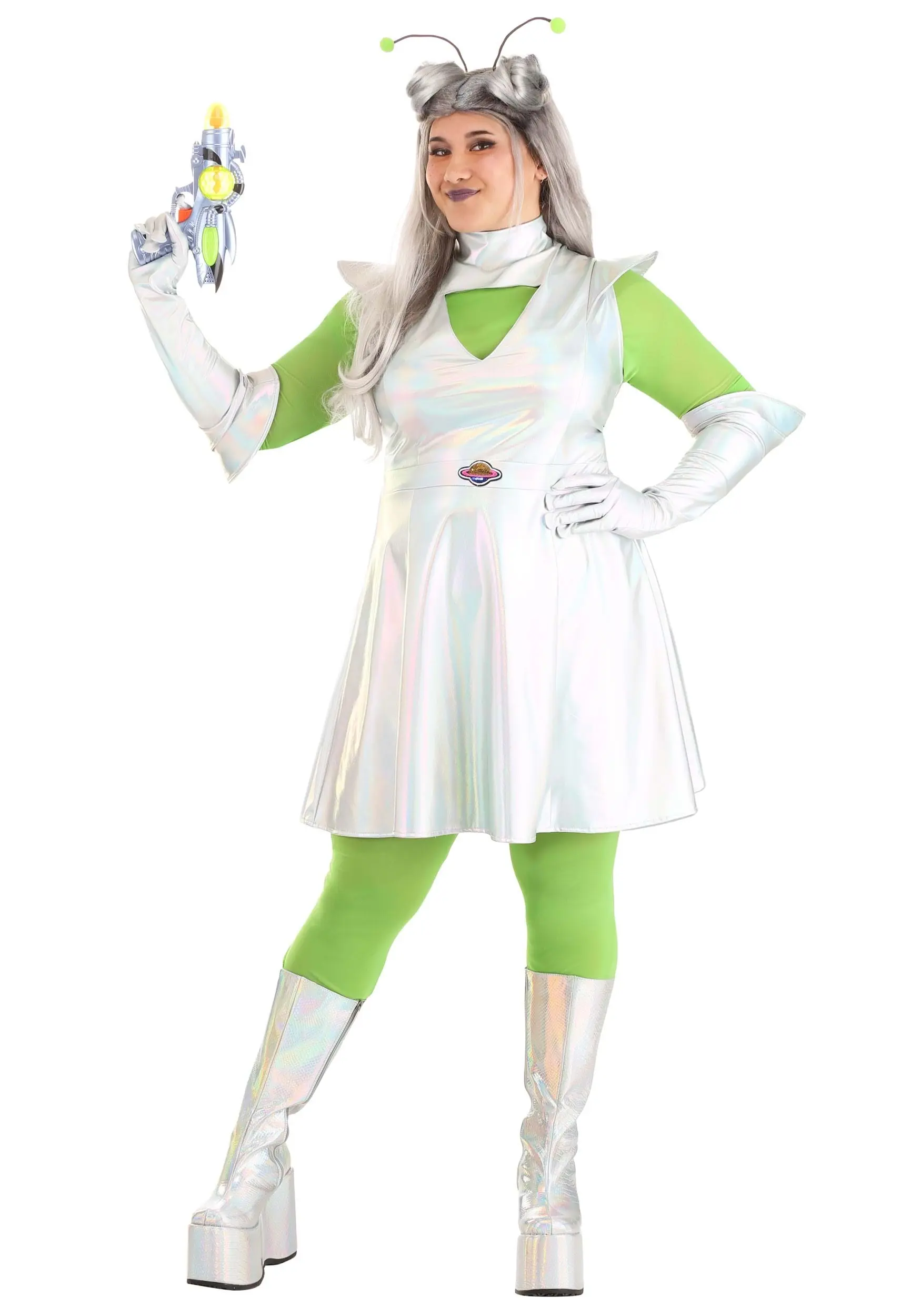 Armada Outer Space Plus Size Alien Costume 3 Armada Outer Space Plus Size Alien Costume