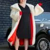 Fun Costumes Cruella De Vil Coat Costume For Plus Size Women From Disney's 101 Dalmatians -Elope Store plus size womens deluxe cruella de vil costume 2 1