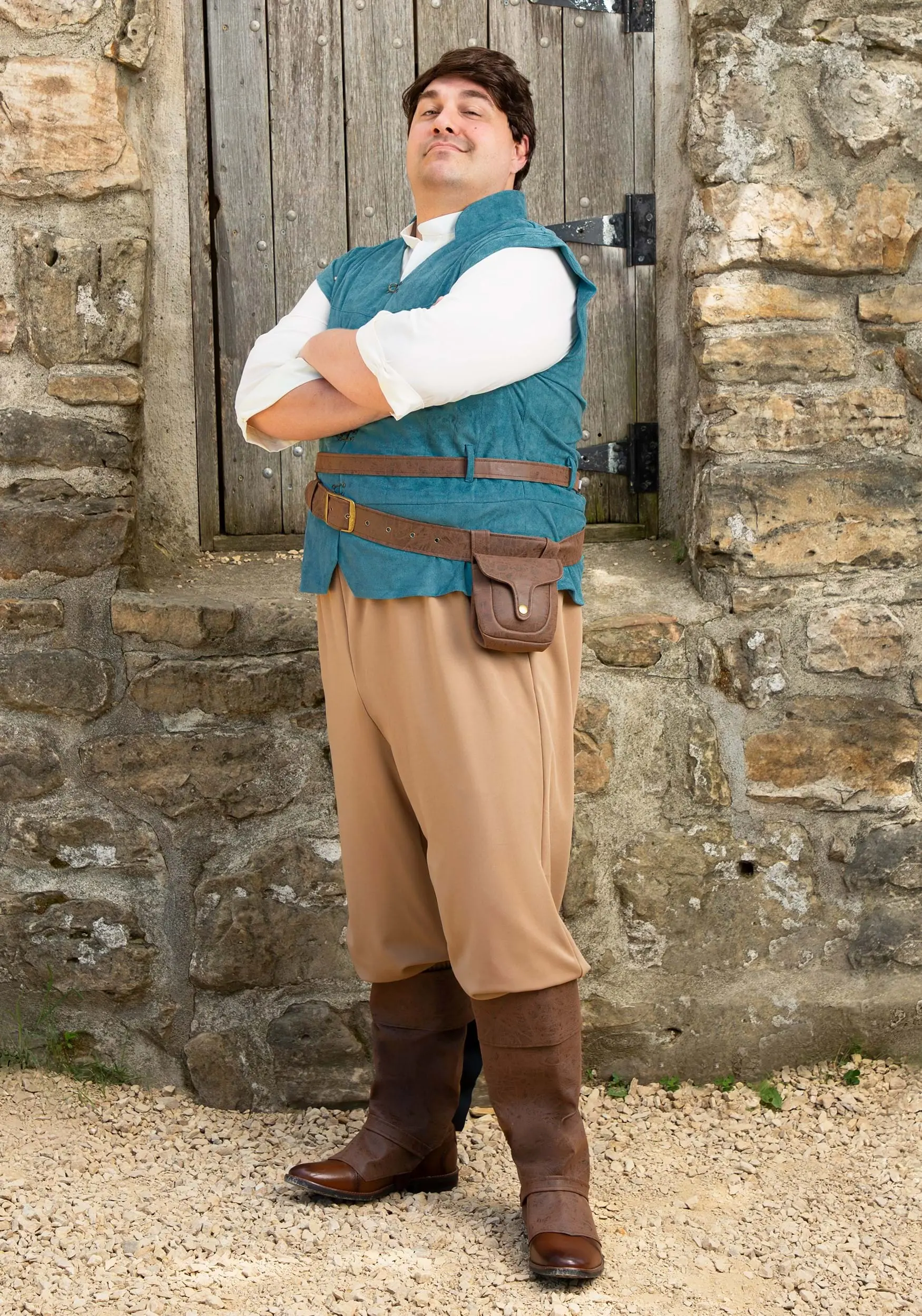 Fun Costumes Flynn Rider Costume For Plus Size Men From Disney's Tangled 4 Fun Costumes Flynn Rider Costume For Plus Size Men From Disney's Tangled - Image 2