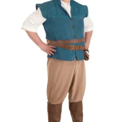 Fun Costumes Flynn Rider Costume For Plus Size Men From Disney's Tangled 12 Fun Costumes Flynn Rider Costume For Plus Size Men From Disney's Tangled -Elope Store plus tangled flynn rider costume alt 3
