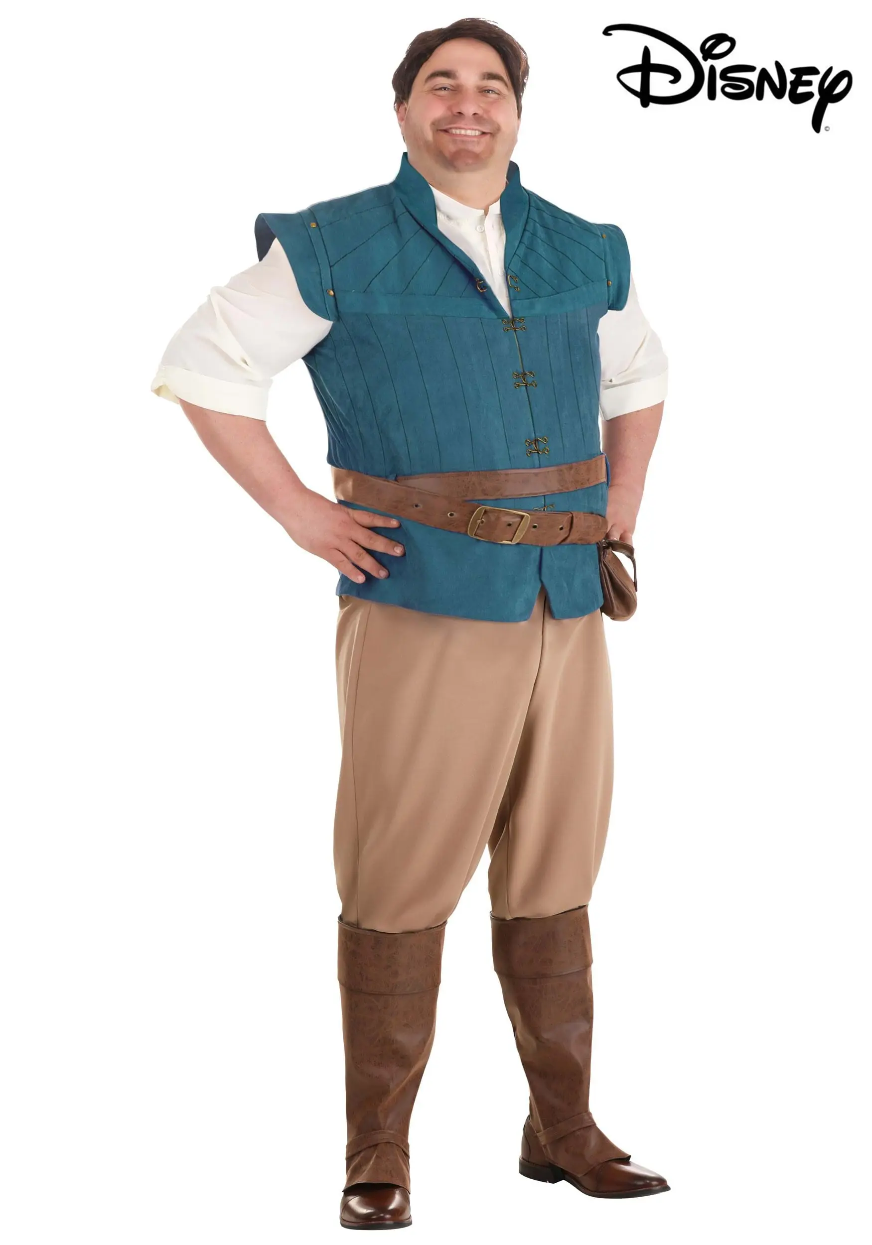 Fun Costumes Flynn Rider Costume For Plus Size Men From Disney's Tangled 6 Fun Costumes Flynn Rider Costume For Plus Size Men From Disney's Tangled - Image 4