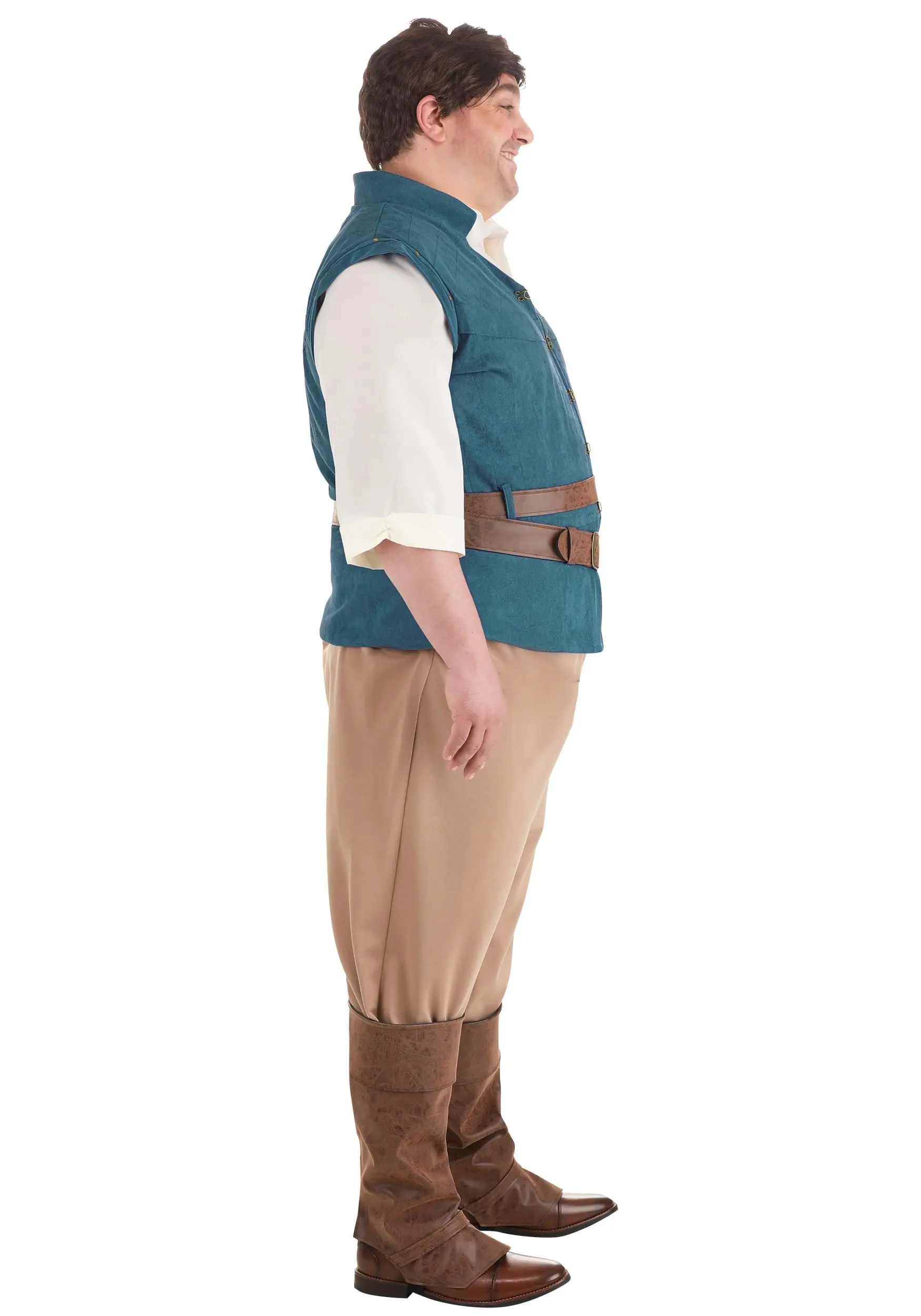 Fun Costumes Flynn Rider Costume For Plus Size Men From Disney's Tangled 8 Fun Costumes Flynn Rider Costume For Plus Size Men From Disney's Tangled - Image 6