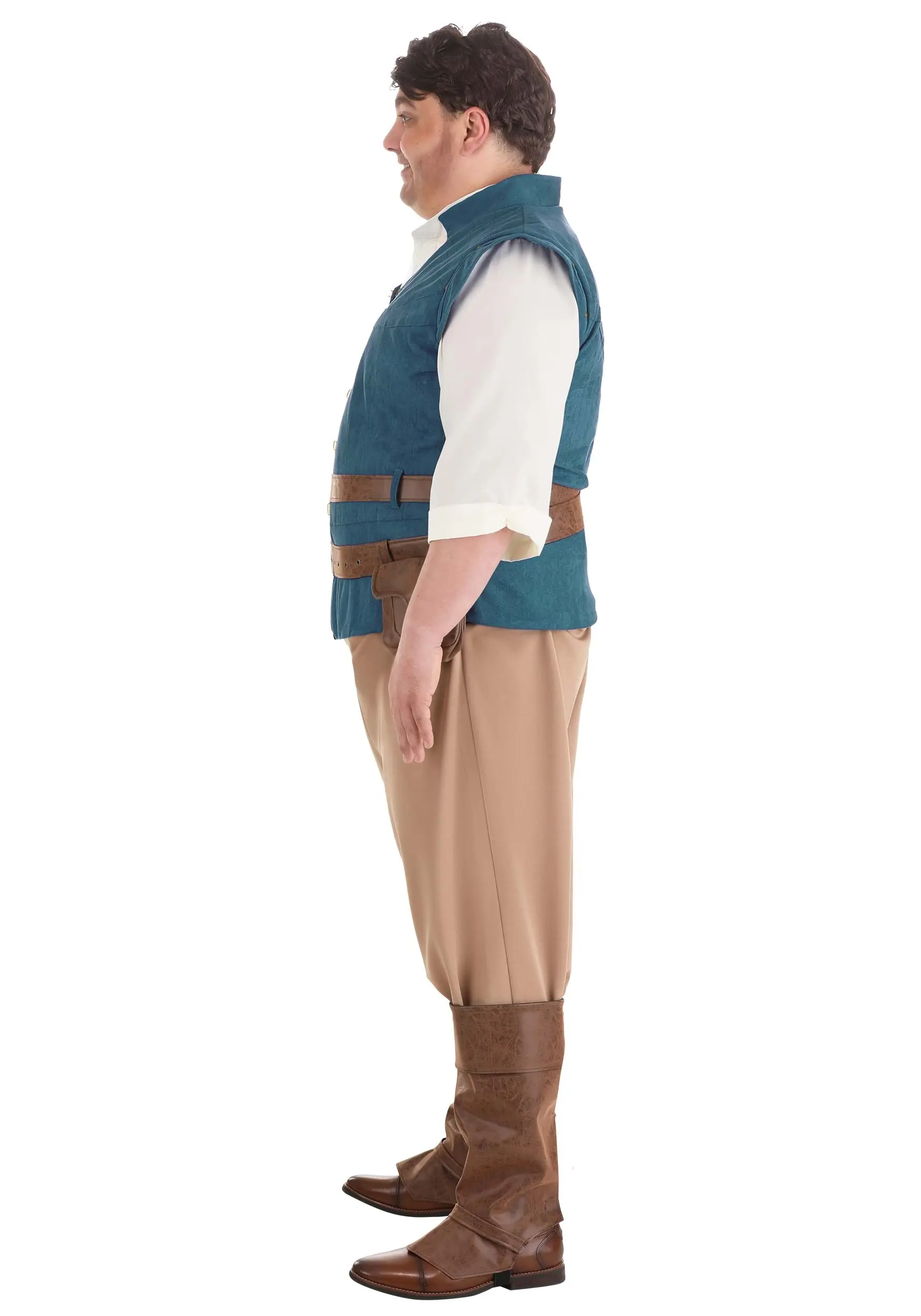 Fun Costumes Flynn Rider Costume For Plus Size Men From Disney's Tangled 9 Fun Costumes Flynn Rider Costume For Plus Size Men From Disney's Tangled - Image 7