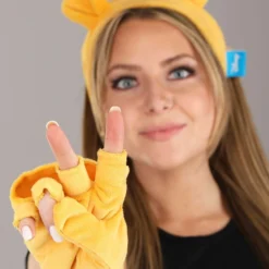 Guangzhou Fashion Travelling Goods Co. Ltd Disney Winnie The Pooh Soft Headband & Gloves Kit -Elope Store pooh soft headband and gloves kit alt 3