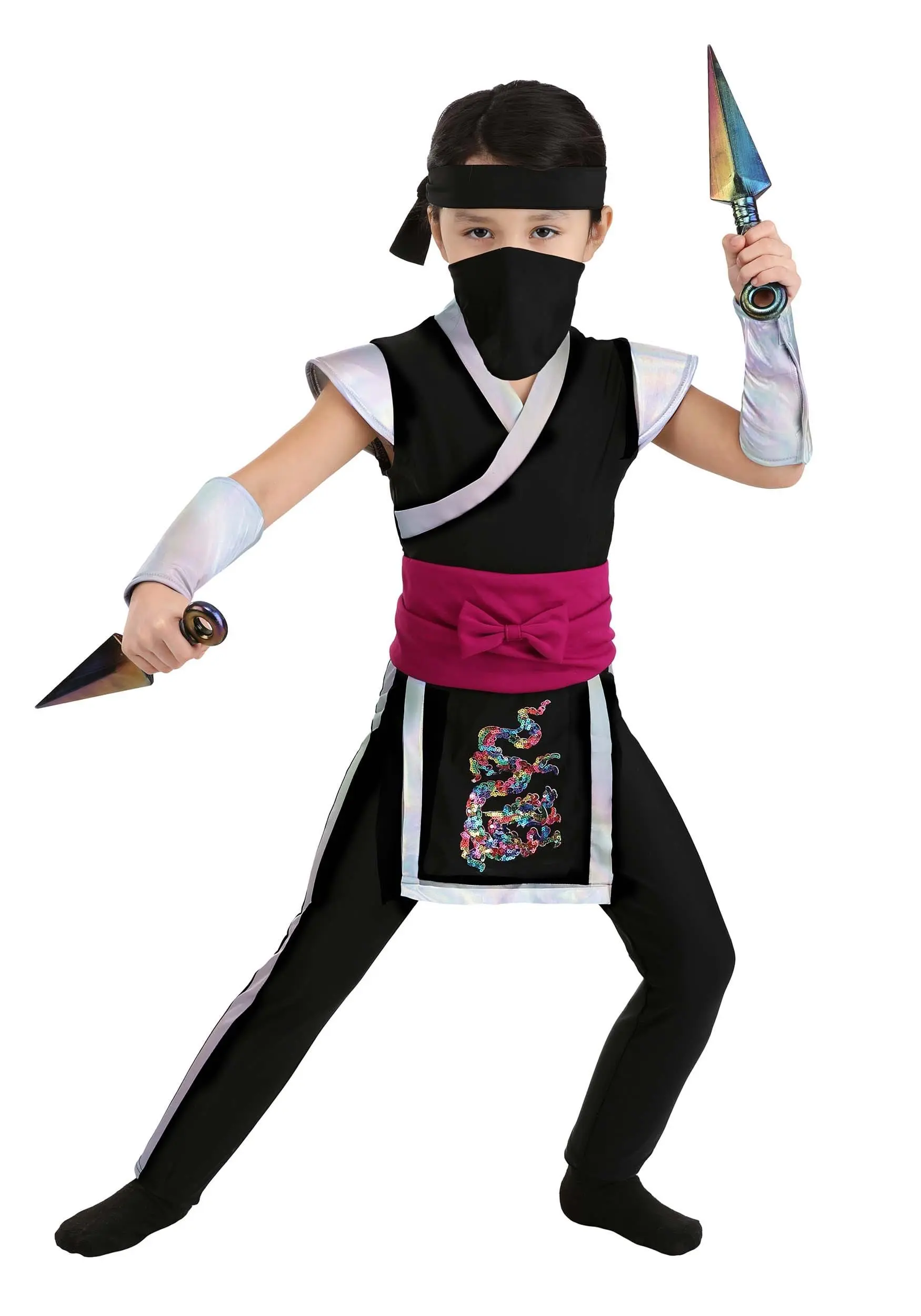 Fun Costumes Rainbow Ninja Toddler Costume 3 Fun Costumes Rainbow Ninja Toddler Costume