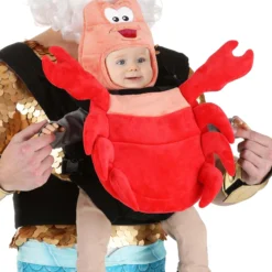 Elope Disney Sebastian Baby Carrier Costume Cover -Elope Store sebastian baby carrier cover alt 1