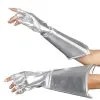 Dreamgirl Silver Gauntlet Fingerless Gloves Accessories 2 Dreamgirl Silver Gauntlet Fingerless Gloves Accessories -Elope Store silver gauntlet gloves