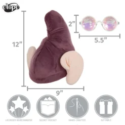 Elope Disney Snow White Dopey Hat & Glasses Costume Kit 16 Elope Disney Snow White Dopey Hat & Glasses Costume Kit -Elope Store snow white dopey hat glasses kit alt 7