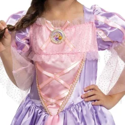 Disguise Disney Tangled Girl's Deluxe Toddler Repunzel Costume -Elope Store tangled deluxe toddler repunzel costume alt 2