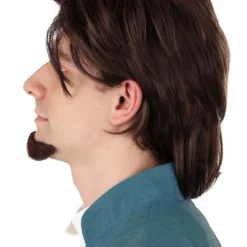Partytime Wig Disney Tangled Flynn Rider Wig & Goatee For Men -Elope Store tangled flynn rider wig goatee alt 2
