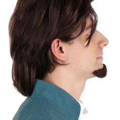 Partytime Wig Disney Tangled Flynn Rider Wig & Goatee For Men -Elope Store tangled flynn rider wig goatee alt 3