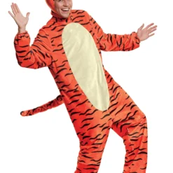 Disguise Limited Deluxe Winnie The Pooh Tigger Costume For Adults -Elope Store tigger deluxe adult costume alt 1