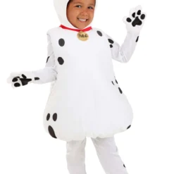 Fun Costumes Dalmatian Costume For Toddlers From Disney's 101 Dalmatians -Elope Store toddler 101 dalmatians bubble costume alt 8