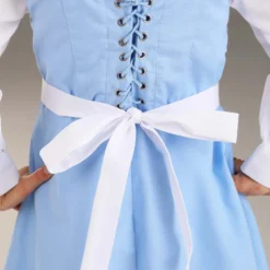 Fun Costumes Belle Blue Dress Costume For Toddlers From Disney's Beauty And The Beast -Elope Store toddler beauty and the beast belle blue dress alt 3