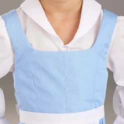 Fun Costumes Belle Blue Dress Costume For Toddlers From Disney's Beauty And The Beast -Elope Store toddler beauty and the beast belle blue dress alt 4