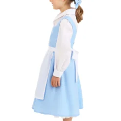 Fun Costumes Belle Blue Dress Costume For Toddlers From Disney's Beauty And The Beast -Elope Store toddler beauty and the beast belle blue dress alt 6