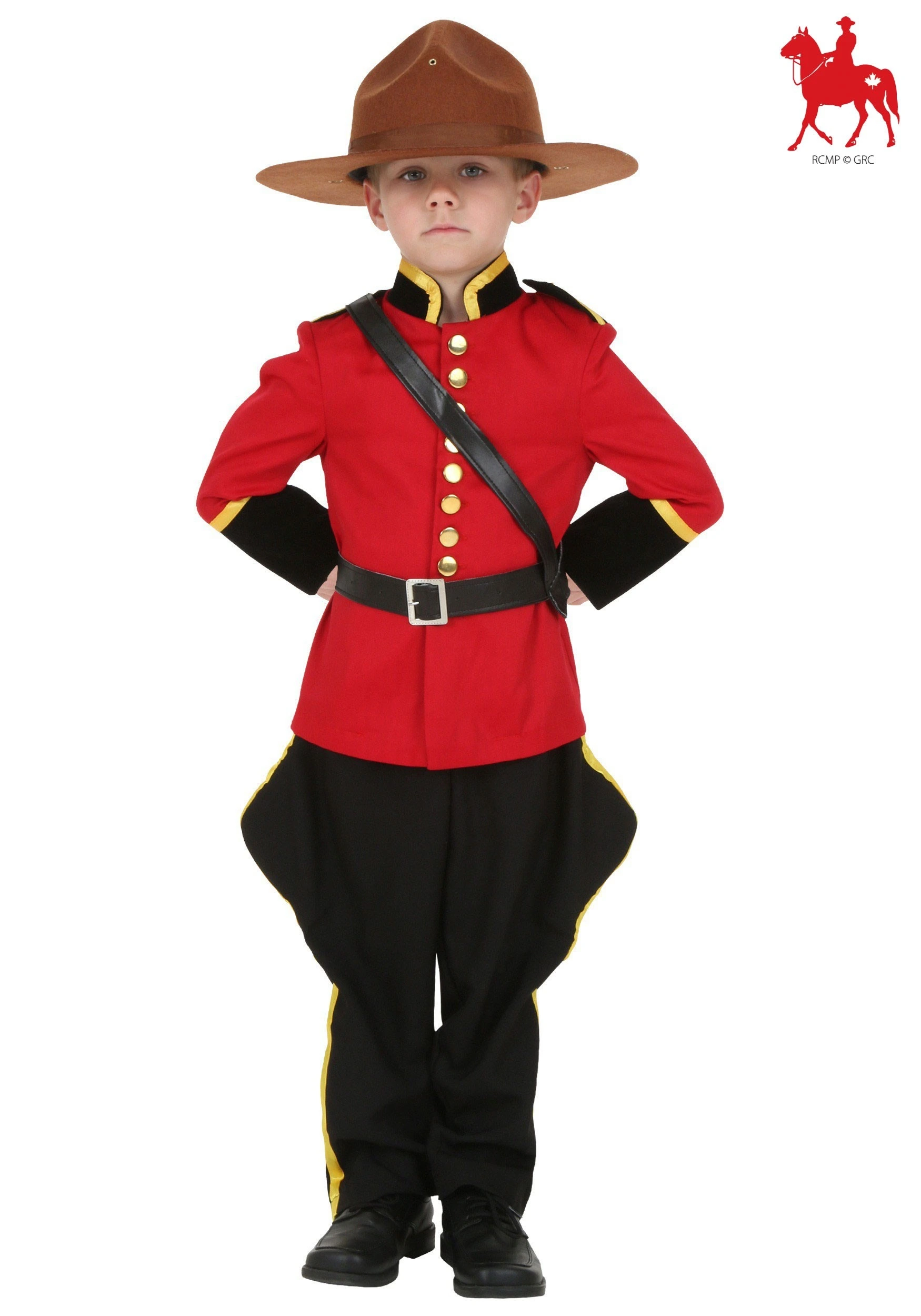 Fun Costumes Toddler Canadian Mountie RCMP Costume 3 Fun Costumes Toddler Canadian Mountie RCMP Costume