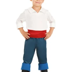 Armada Boy's Disney The Little Mermaid Prince Eric Toddler Costume -Elope Store toddler prince eric costume alt 3