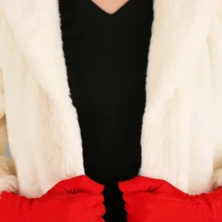 Fun Costumes Cruella De Vil Coat Costume For Teens From Disney's 101 Dalmatians -Elope Store tween cruella de vil costume alt 12