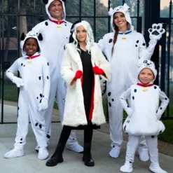 Fun Costumes Cruella De Vil Coat Costume For Teens From Disney's 101 Dalmatians -Elope Store tween cruella de vil costume alt 2
