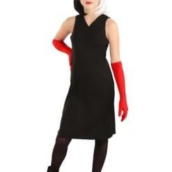 Fun Costumes Cruella De Vil Coat Costume For Teens From Disney's 101 Dalmatians -Elope Store tween cruella de vil costume alt 9