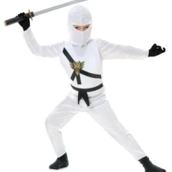 Charades White Child Ninja Costume