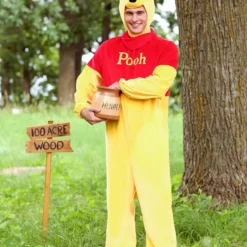 Disguise Limited Adult's Winnie The Pooh Deluxe Plus Costume