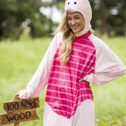Disguise Limited Adult Deluxe Winnie The Pooh Piglet Costume -Elope Store winnie the pooh piglet deluxe adult costume alt 6