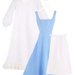 Fun Costumes Belle Blue Dress Costume For Women From Disney's Beauty And The Beast -Elope Store womens beauty and the beast belle blue dress alt 1