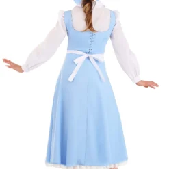 Fun Costumes Belle Blue Dress Costume For Women From Disney's Beauty And The Beast -Elope Store womens beauty and the beast belle blue dress alt 7