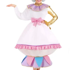 Fun Costumes Mrs. Potts Costume For Women From Disney's Beauty And The Beast 6 Fun Costumes Mrs. Potts Costume For Women From Disney's Beauty And The Beast -Elope Store womens beauty and the beast mrs potts costume alt 2